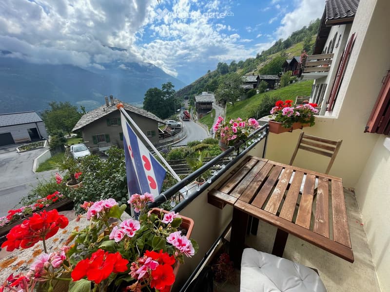 Sunny apartment with wide view in Ausserberg, Wallis (1)