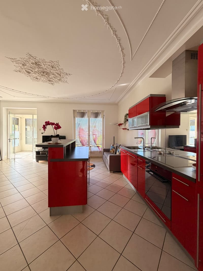 3.5-Zimmer Wohnung in historischem Reihenhaus Nähe Bahnhof (1)
