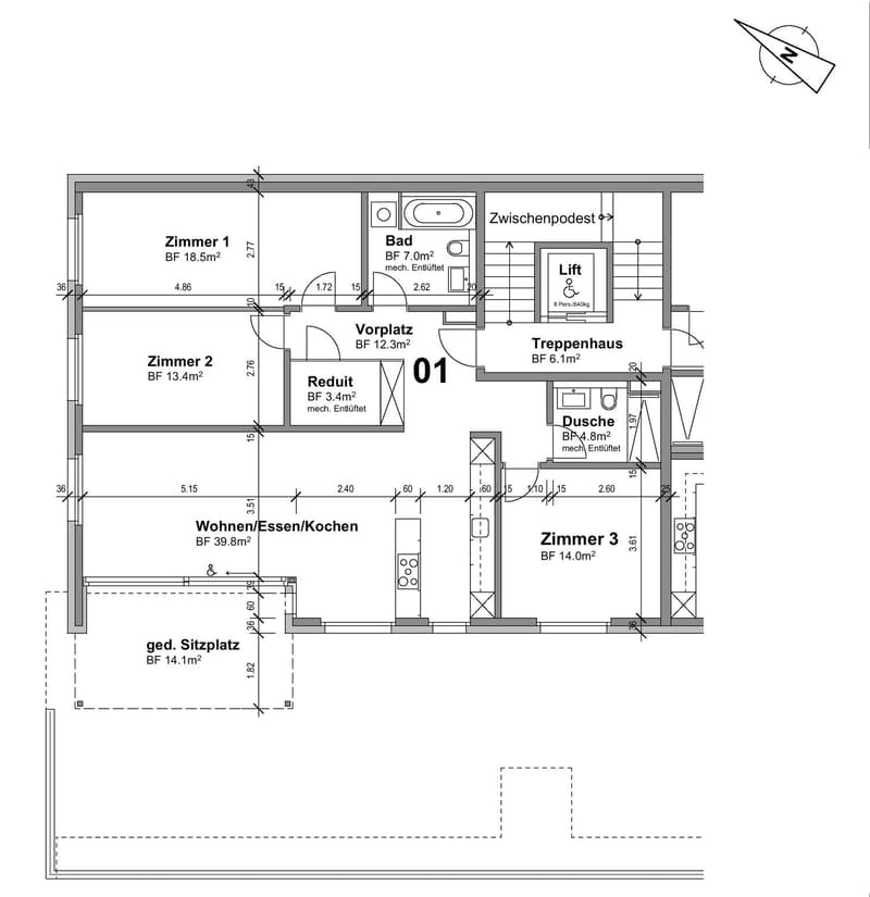 Wohntraum für die Familie – 4½-Zimmerwohnung mit Gartenanteil im energieeffizienten Neubau (5)
