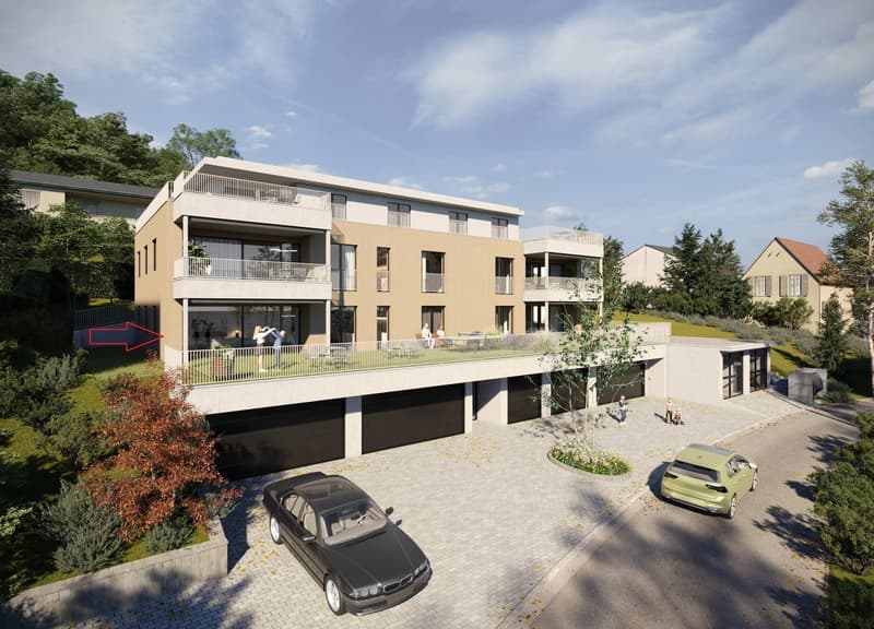 Wohntraum für die Familie – 4½-Zimmerwohnung mit Gartenanteil im energieeffizienten Neubau (1)
