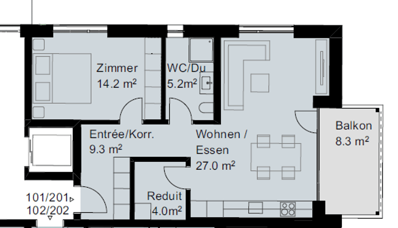 Attraktive 2½-Zimmerneubauwohnung an ruhiger Lage in Bad Zurzach (12)