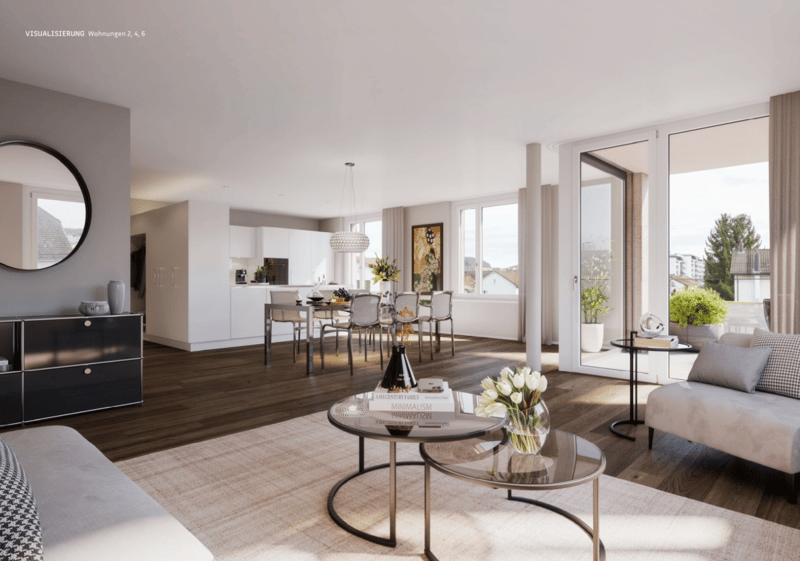 Moderne 4.5-Zimmer-Neubauwohnung mit Balkon in Neuenhof (2)