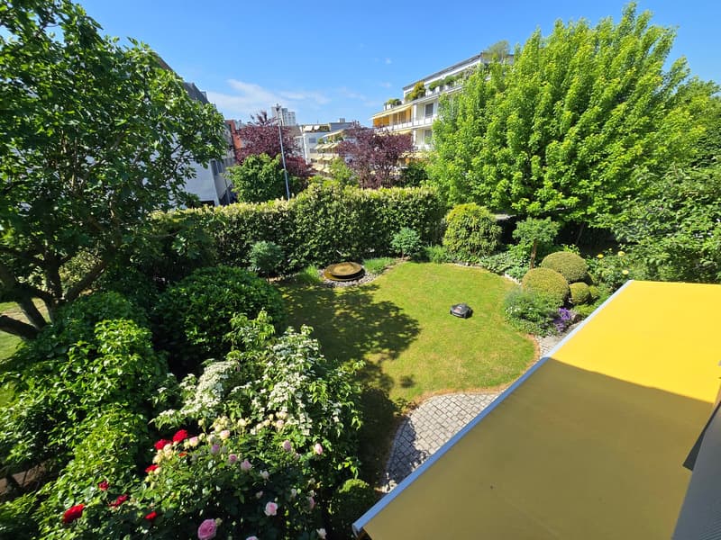 Balkon Gartensicht
