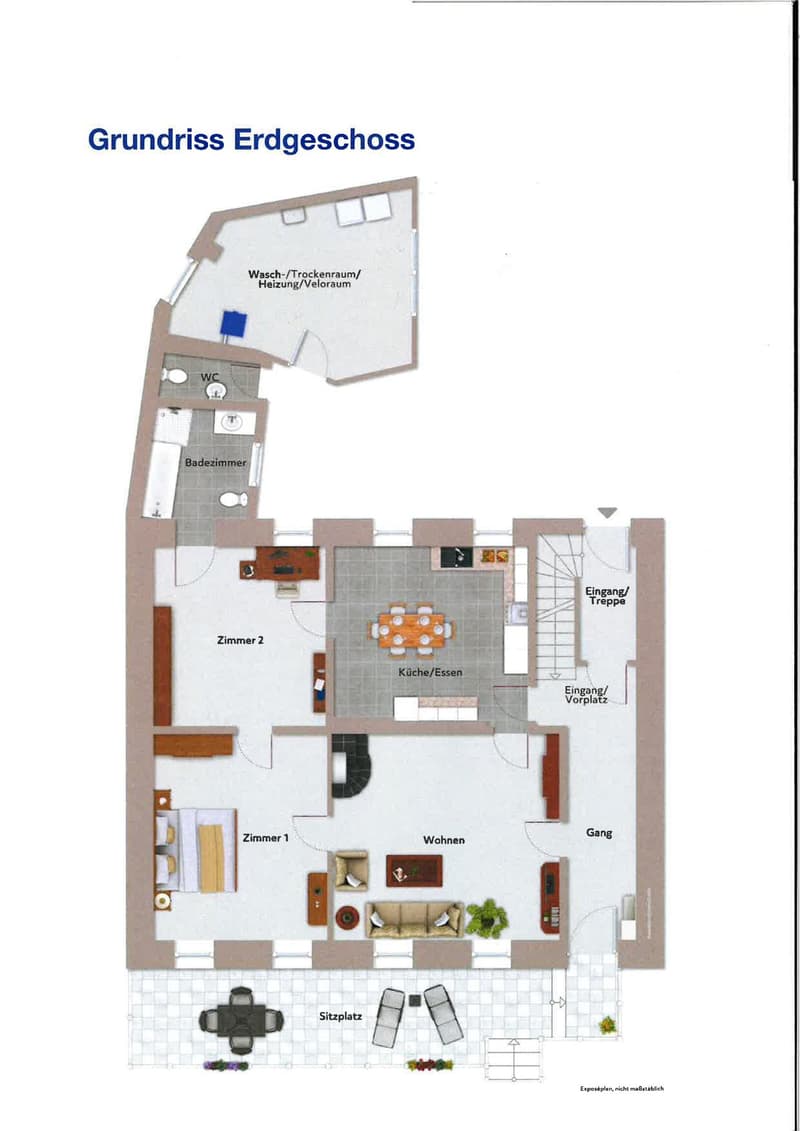 Historische 3 ½-Zimmerwohnung  mit grossem Gartenbereich (10)