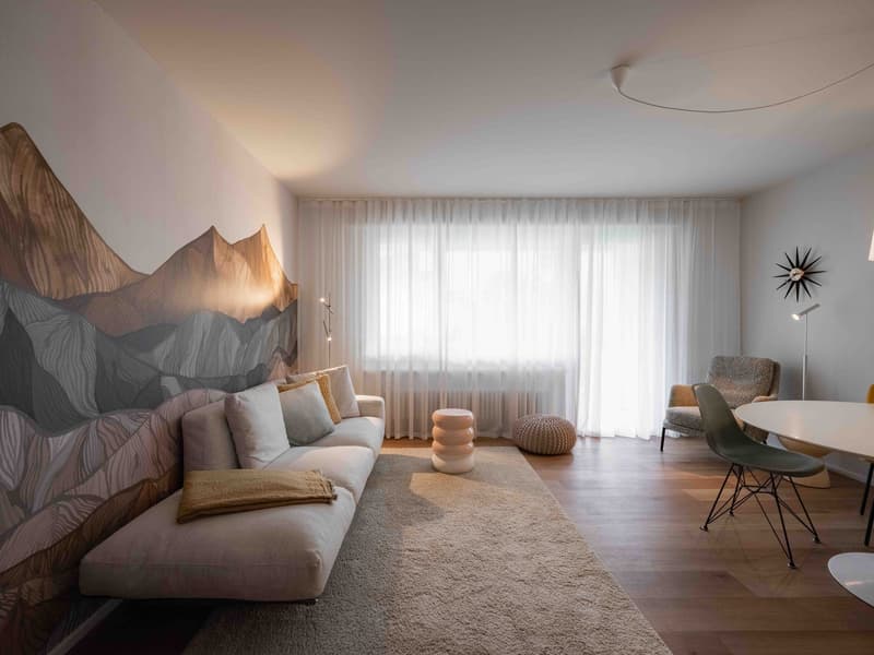 Stilvoll renovierte 4-Zimmer-Wohnung in Davos Platz – möbliert und ruhig gelegen (8)