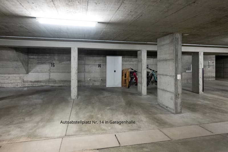 Autoabstellplatz Nr. 14 in Garagenhalle