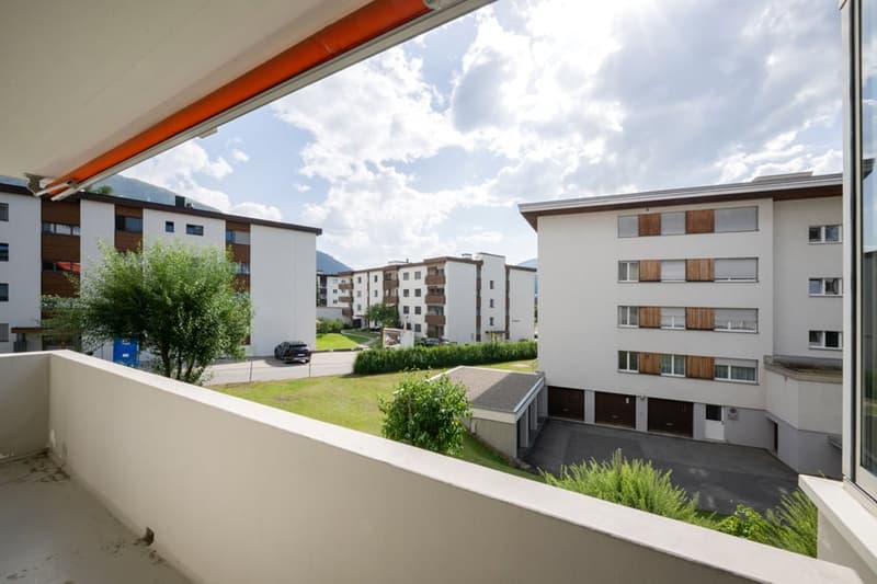 Balkon mit Ausblick nach Südwesten