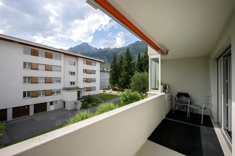Balkon mit Ausblick nach Nordwesten