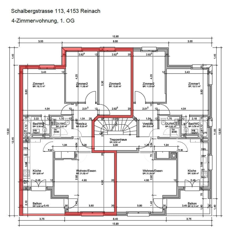 Attraktive, frisch sanierte 4-Zimmerwohnung mit Balkon (9)