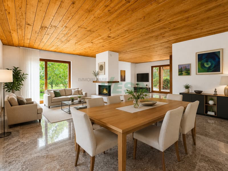 Elegante e spaziosa villa con appartamento bilocale e grande giardino (3)