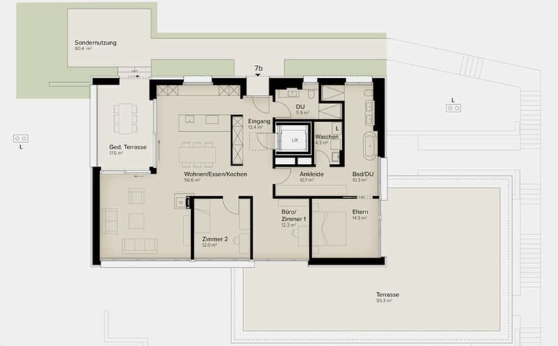 175 m² | Luxuriöses 4.5-Zimmer-Terrassenhaus - In den Reben (10)