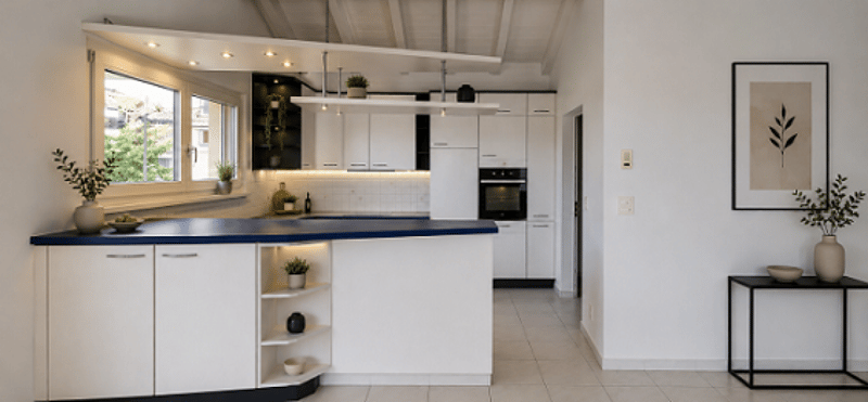Traumhafte Attika-Wohnung (Maisonette) mit grosser Terrasse+Balkon und Abendsonne (2)