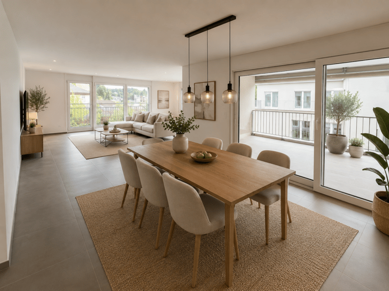 Sonnige Wohnung mit grosszügigem Balkon und Murgblick (3)