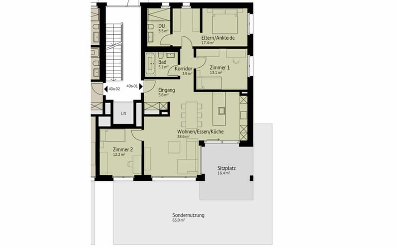 143 m² | 4.5-Zi.-Wohnung im EG | Erstbezug (8)