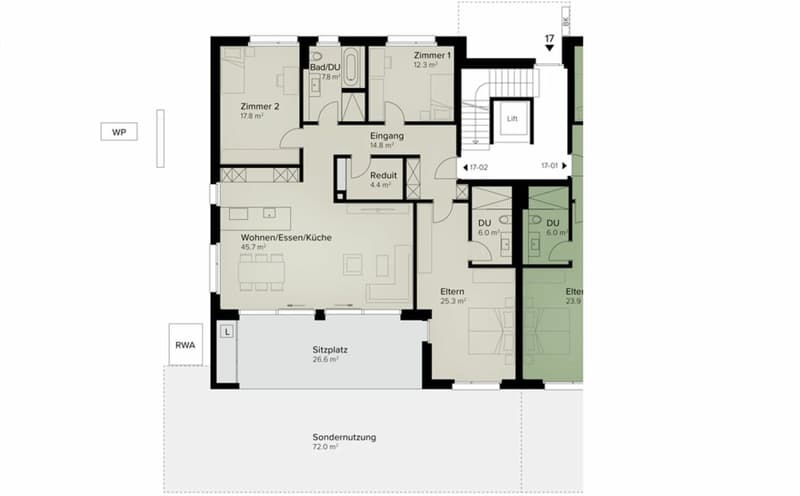 179 m² | 4.5-Zi.-Wohnung im EG | Erstbezug (9)