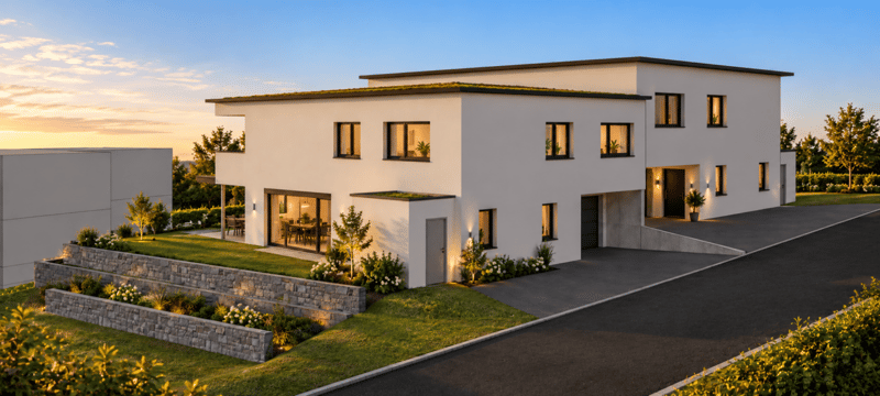Bauland mit Projektstudie für 2 EFH (3)