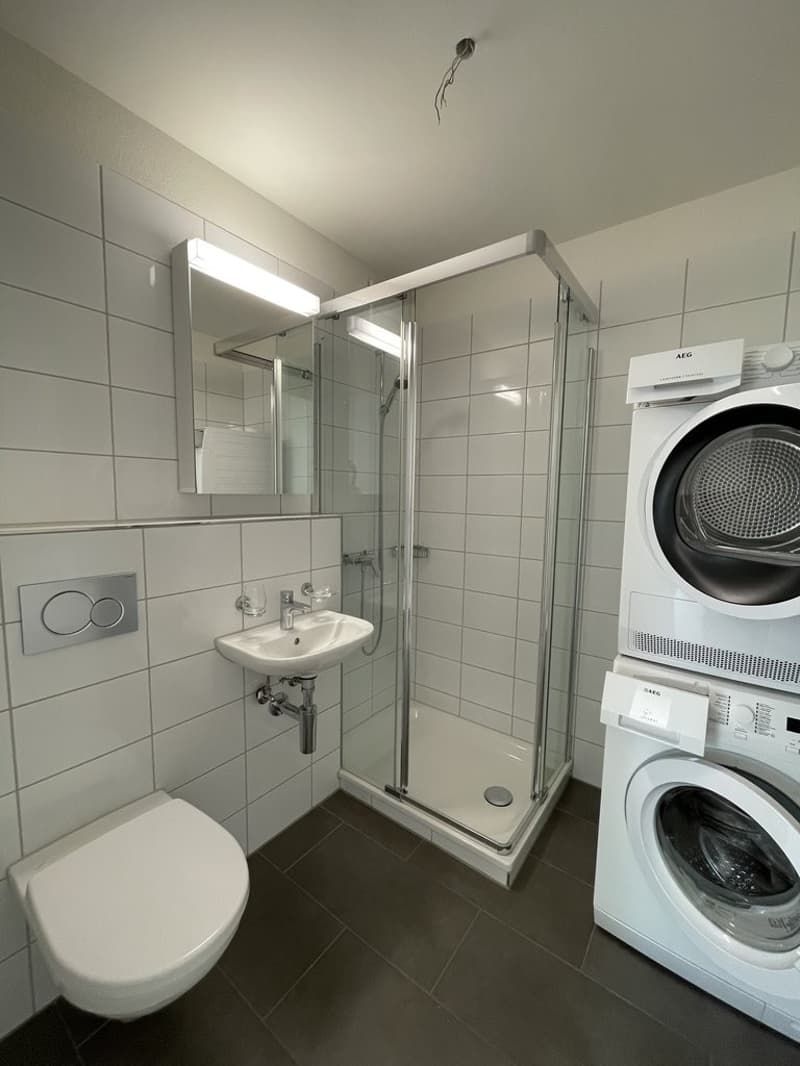 Gäste-WC mit Waschturm