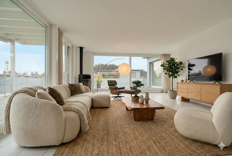 Wohnzimmer mit Möblierungsvorschlag
