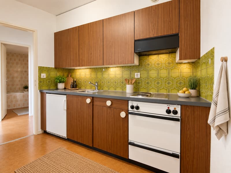 Klein, charmant, besonders – 1.5-Zimmer-Wohnung im Retro-Style in Riehen (6)