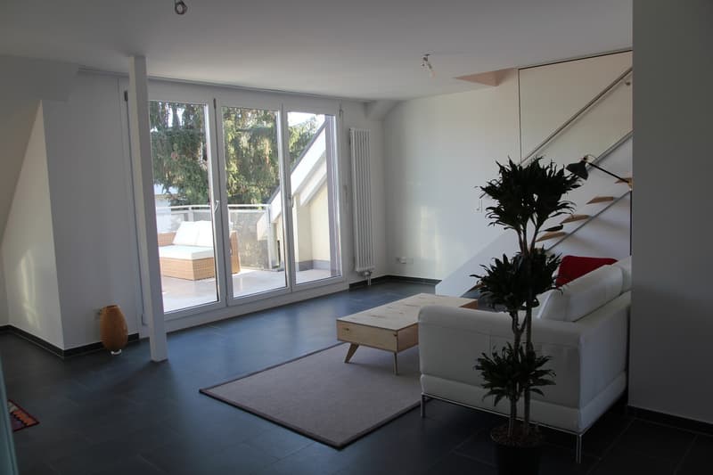 Blick zum Terrasse