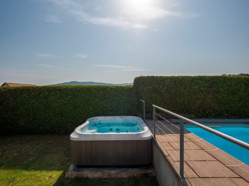 Moderne Wohnperle - freistehendes 6.5 Z' EFH mit Pool, Sauna und Whirlpool (3)