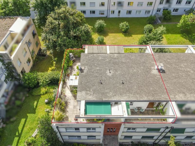 Über den Dächern von Basel: 3 Z' Attikawohnung mit traumhafter Terrasse (12)