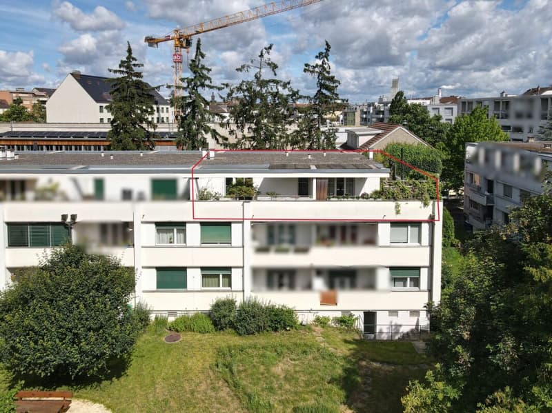 Über den Dächern von Basel: 3 Z' Attikawohnung mit traumhafter Terrasse (1)