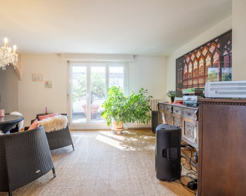 Über den Dächern von Basel: 3 Z' Attikawohnung mit traumhafter Terrasse (6)