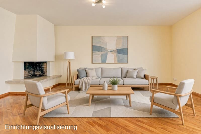 Wohnen mit Charme - helle 3.5 Z' Wohnung mit ruhigem Balkon zum Innenhof (4)