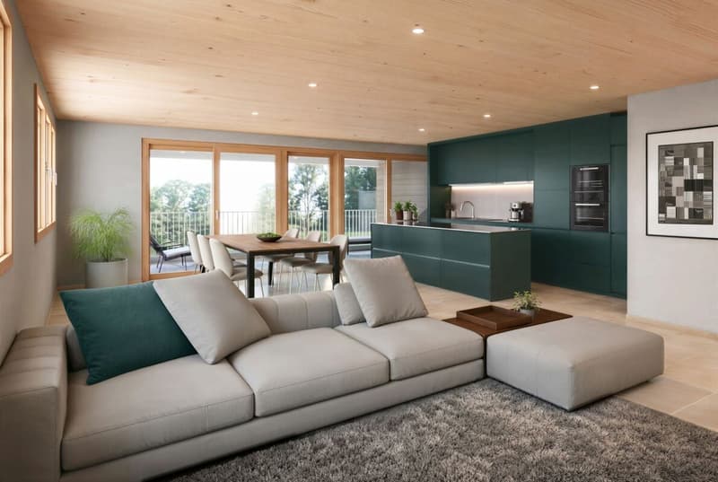 4.5 Z' Wohnung: L7 - hochwertig ländlich: Neubauprojekt mit 10 barrierefreien Eigentumswohnungen in Oberdorf BL (5)