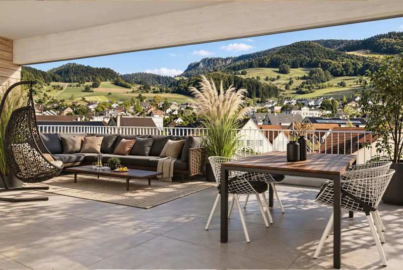 3.5 Z' Wohnung: L7 - hochwertig ländlich: Neubauprojekt mit 10 barrierefreien Eigentumswohnungen in Oberdorf BL (4)
