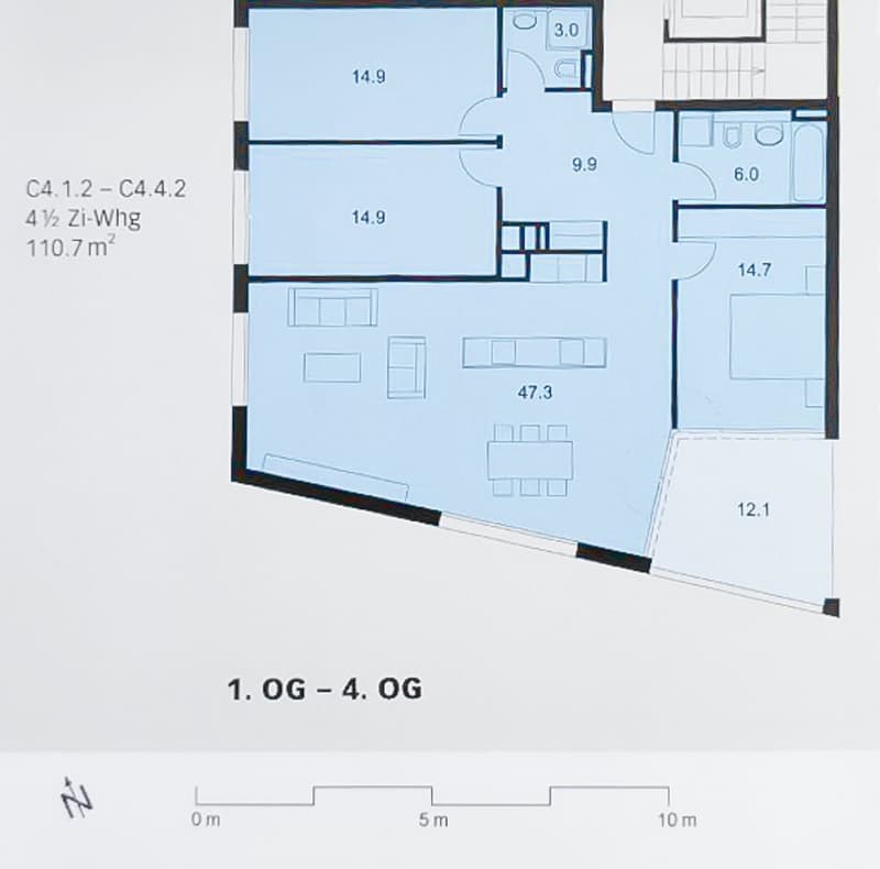 Attraktive 4.5 Zimmer-Wohnung mit Minergie-Standard und grossem Balkon im Herzen von Liestal (8)