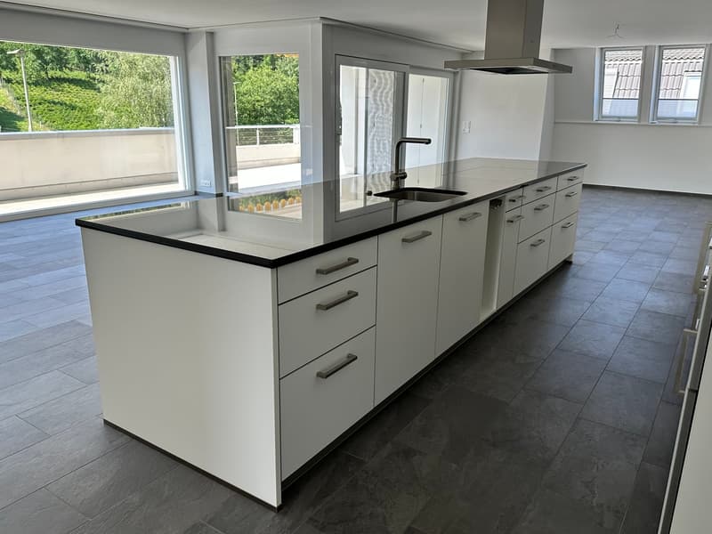 Top moderne 4.5-Zimmer-Dachwohnung ca. 175m2 mit grossem Balkon mit Blick ins Grüne (2)