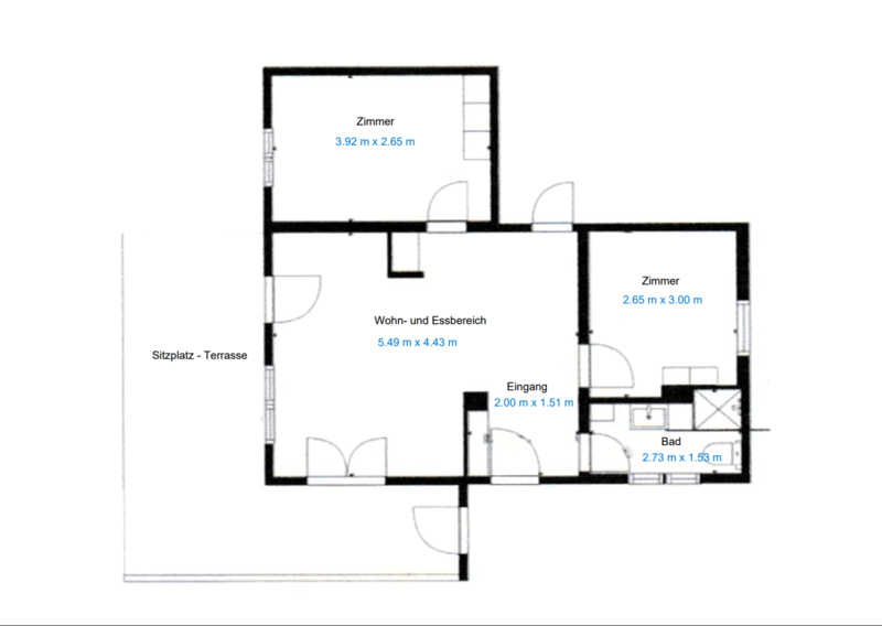Grundriss Einliegerwohnung