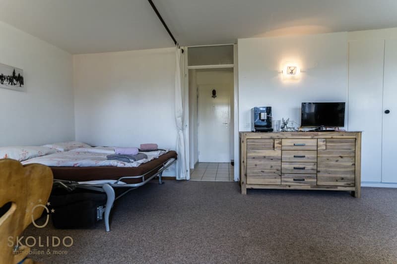 Grosses Studio-Apartment mit unverbaubarem Weitblick in der Aletscharena (9)