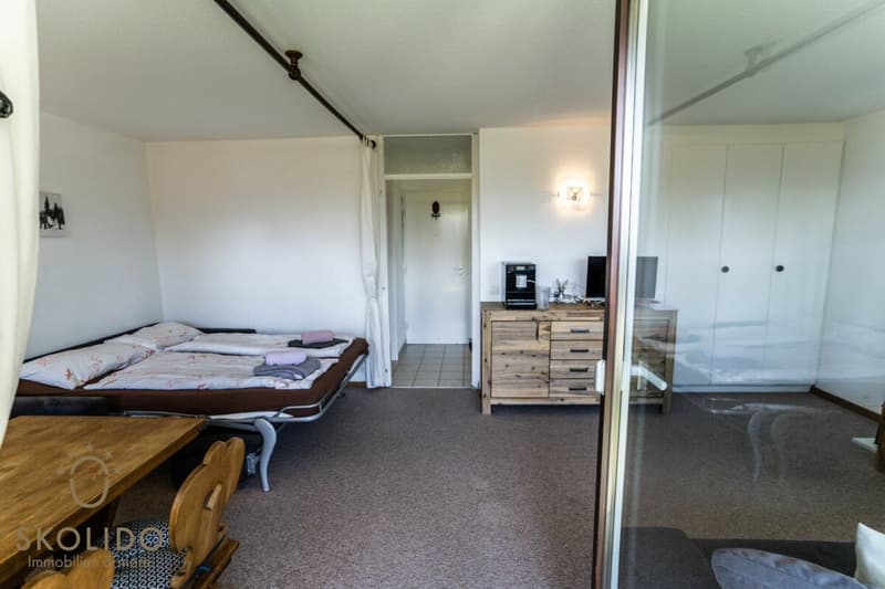 Grosses Studio-Apartment mit unverbaubarem Weitblick in der Aletscharena (8)