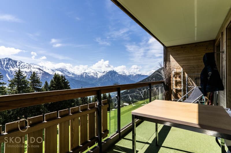 Grosses Studio-Apartment mit unverbaubarem Weitblick in der Aletscharena (12)