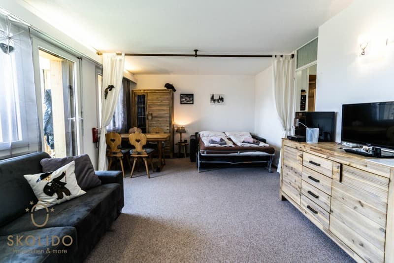 Grosses Studio-Apartment mit unverbaubarem Weitblick in der Aletscharena (4)