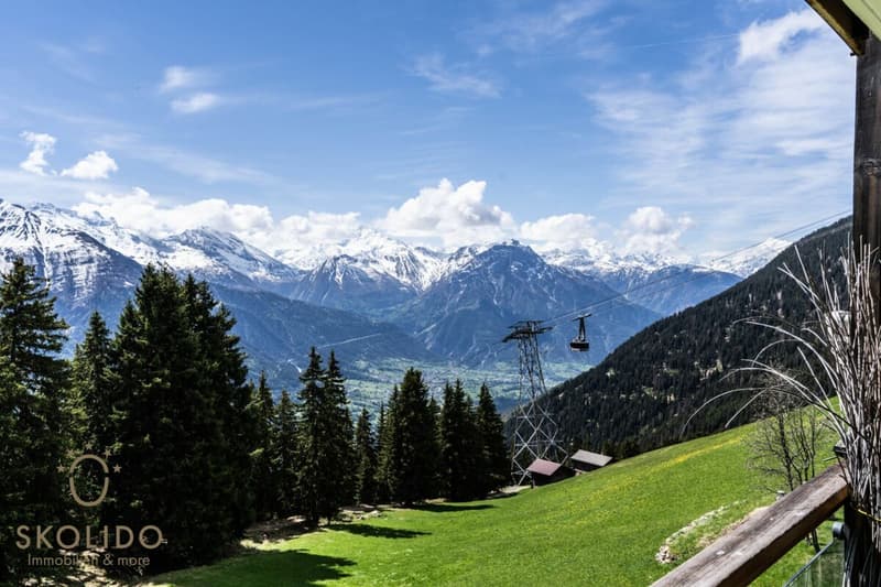 Grosses Studio-Apartment mit unverbaubarem Weitblick in der Aletscharena (14)