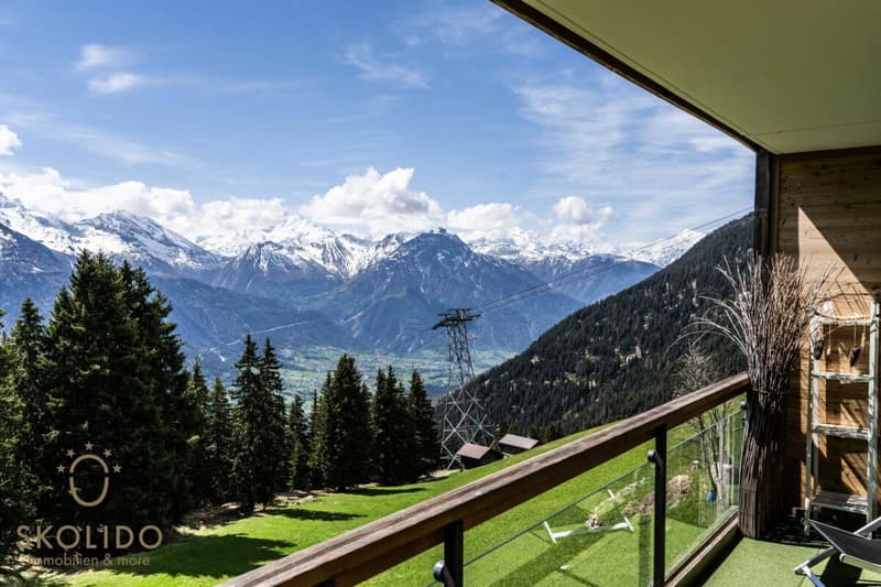 Grosses Studio-Apartment mit unverbaubarem Weitblick in der Aletscharena (13)