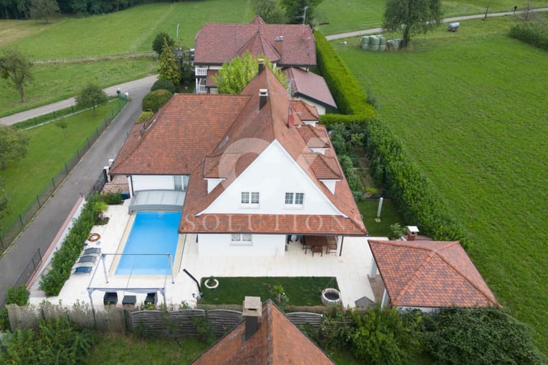 Landhaus-Villa in Neuwiller (FR) mit Pool in mitten von Grün! (2)