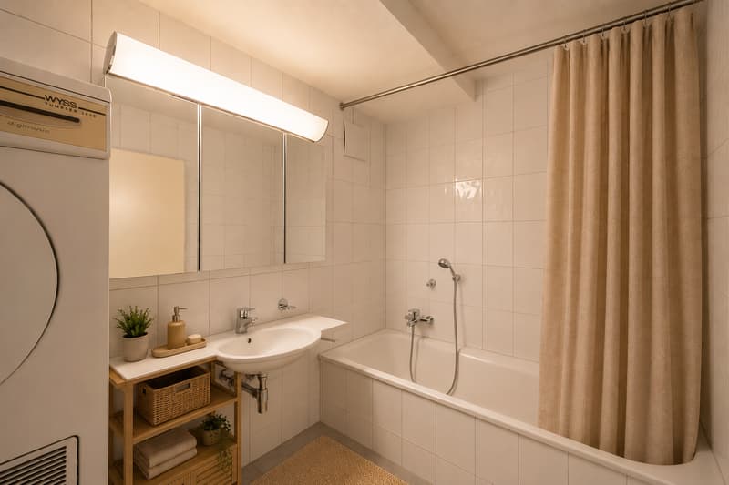 Badezimmer 2 mit Badewanne