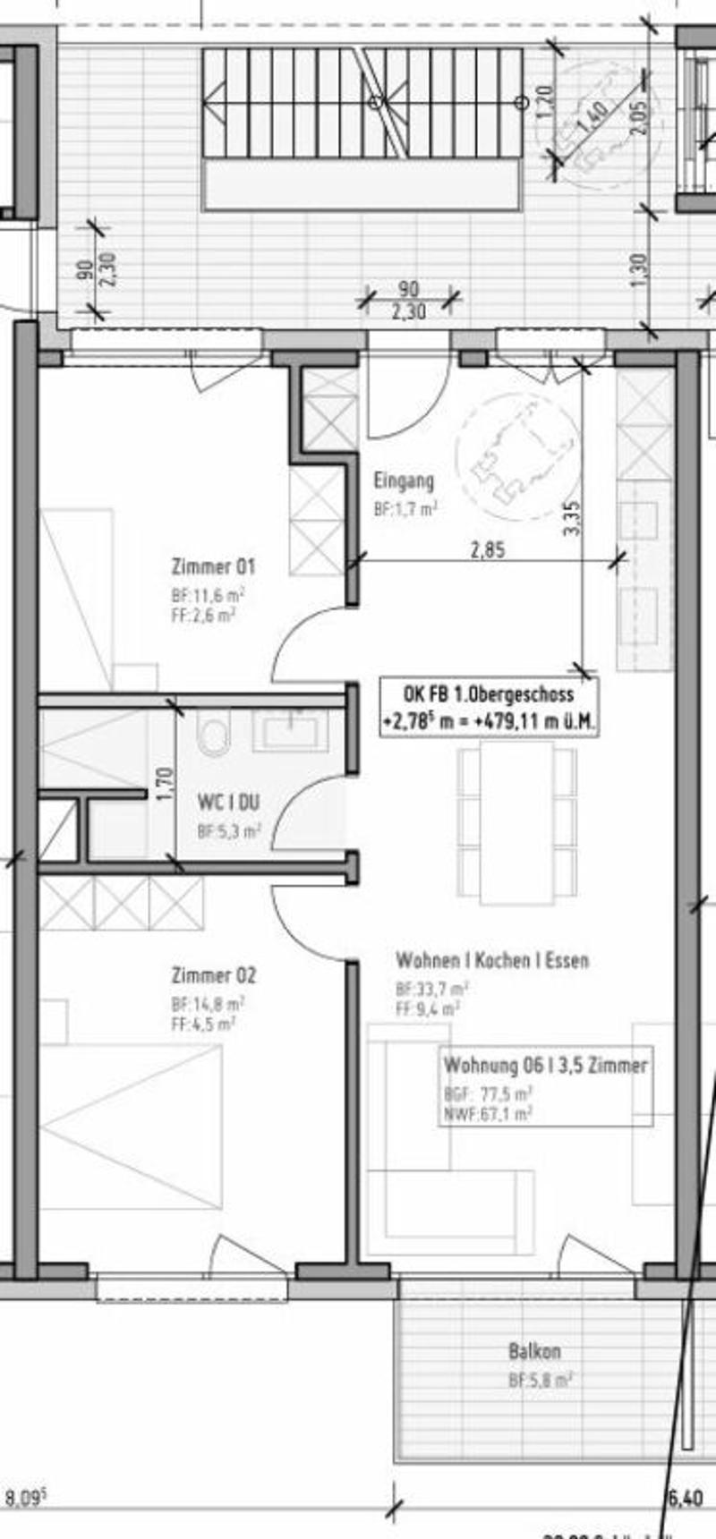 Attractive family apartment in the heart of Niederbipp - New building 2026 (6)