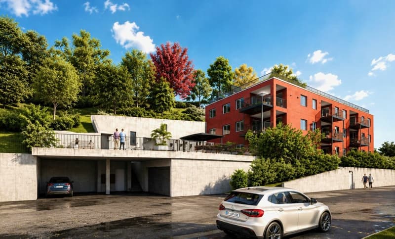 Bauland mit bewilligtem Projekt für Mehrfamilienhaus (1)