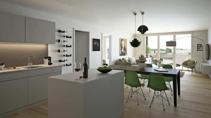 Einziehen und wohlfühlen - Moderne 2.5-Zimmerwohnung im Erstbezug! (1)