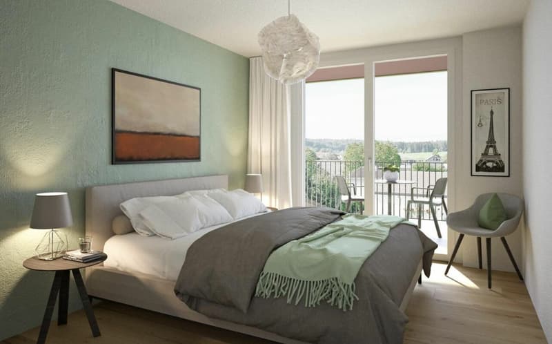 Einziehen und wohlfühlen - Moderne 2.5-Zimmerwohnung im Erstbezug! (2)