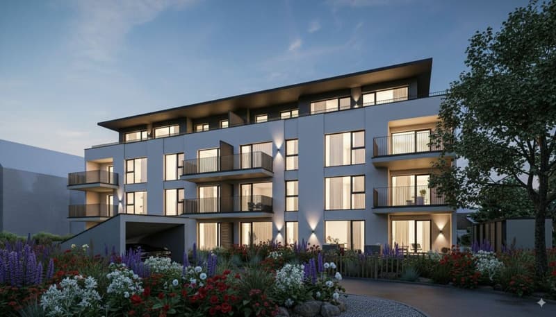 Über den Dächern - 4.5-Zimmer-Attikawohnung mit grosser Terrasse - Neubau in Niederbipp (3)