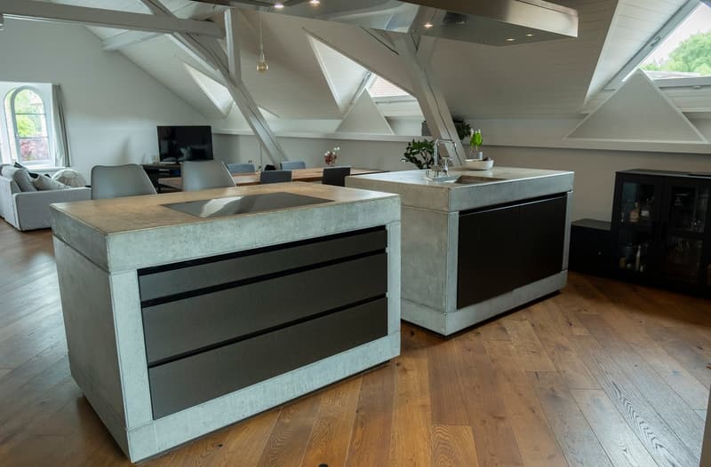 High-End Küche aus Beton