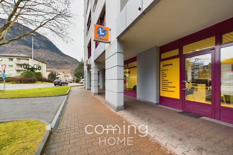 Geschäftslokal in Visp- an zentraler Lage mit Aussenparkplatz