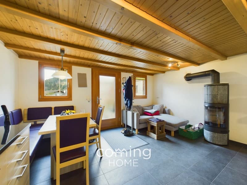 Chalet di vacanza nella valle di Fiesch - accogliente, con caminetto e vista sulla montagna vicino all'area di Aletsch (4)